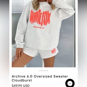 White fox sweatshirt